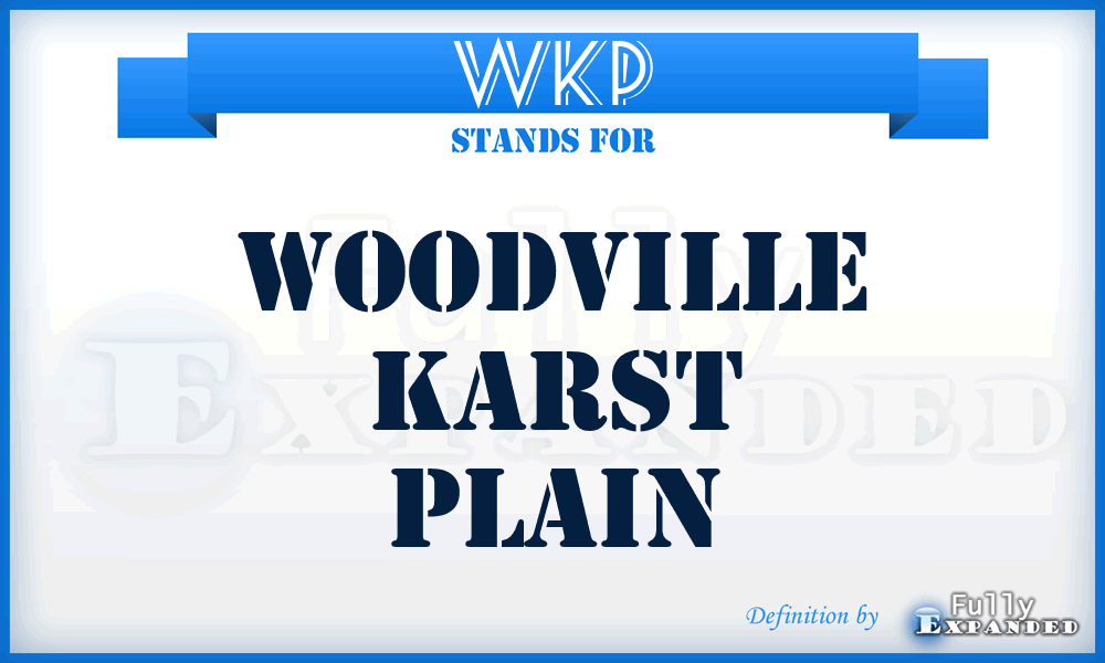 WKP - Woodville Karst Plain