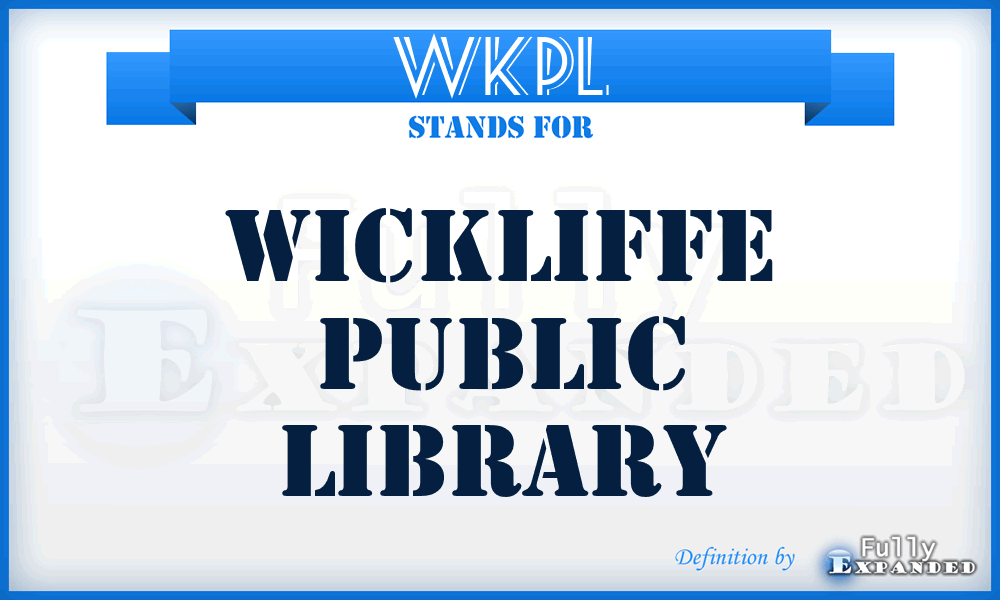 WKPL - Wickliffe Public Library