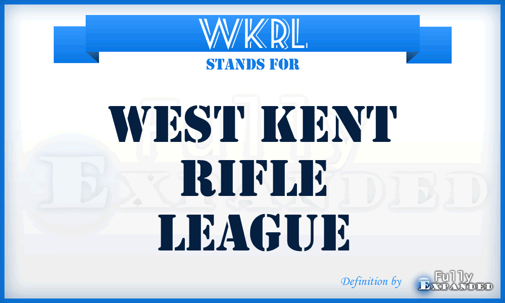 WKRL - West Kent Rifle League