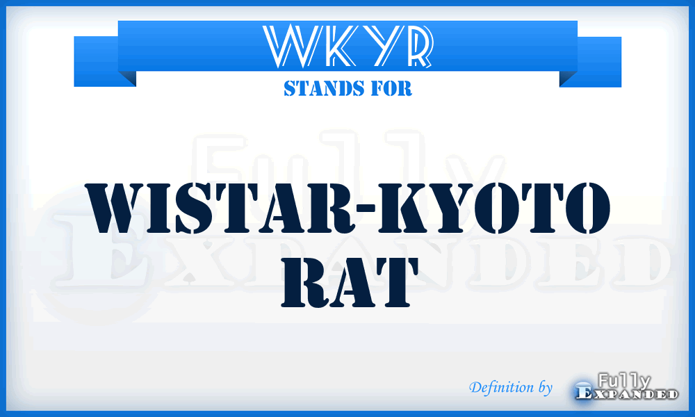WKYR - Wistar-Kyoto Rat