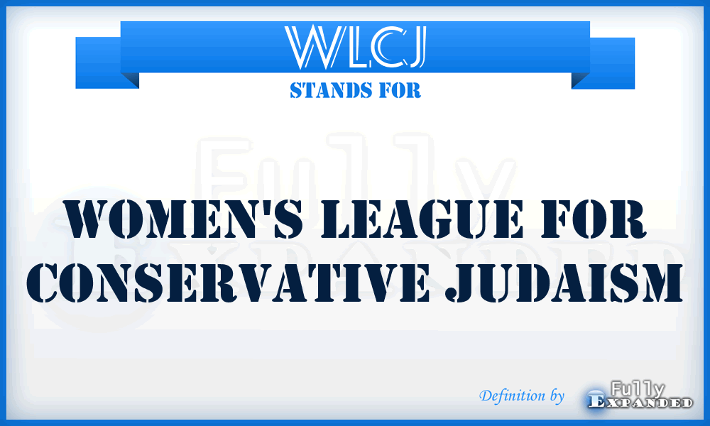 WLCJ - Women's League for Conservative Judaism