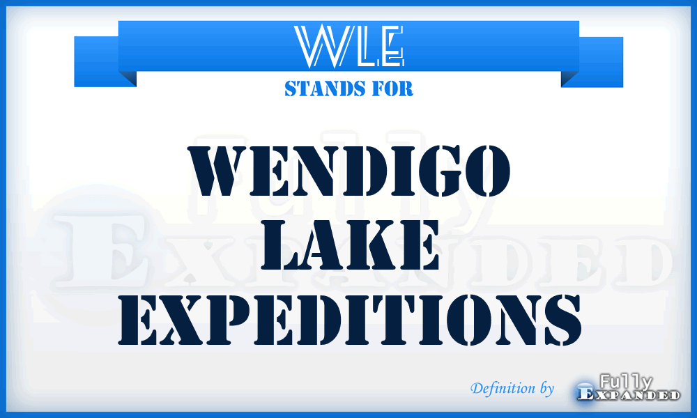 WLE - Wendigo Lake Expeditions