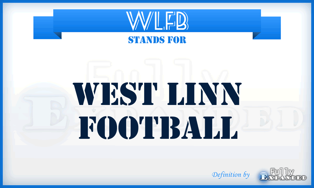 WLFB - West Linn Football