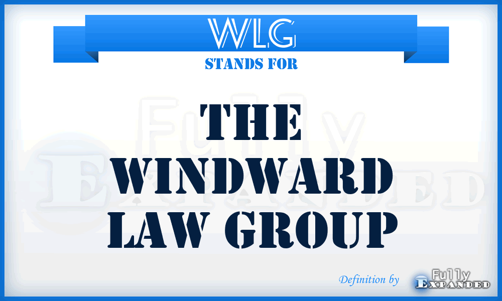 WLG - The Windward Law Group