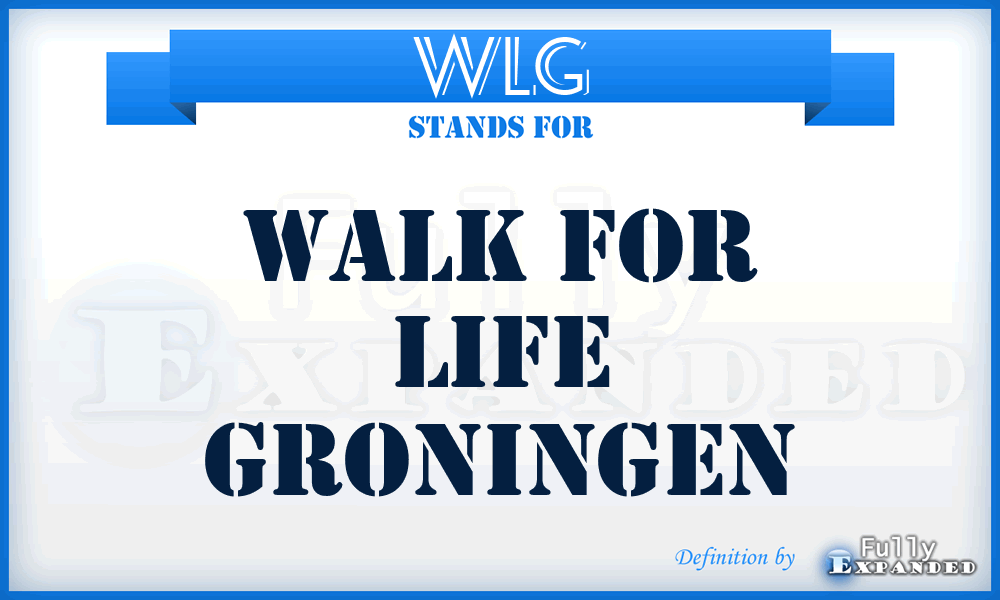 WLG - Walk for Life Groningen