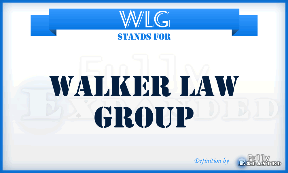 WLG - Walker Law Group