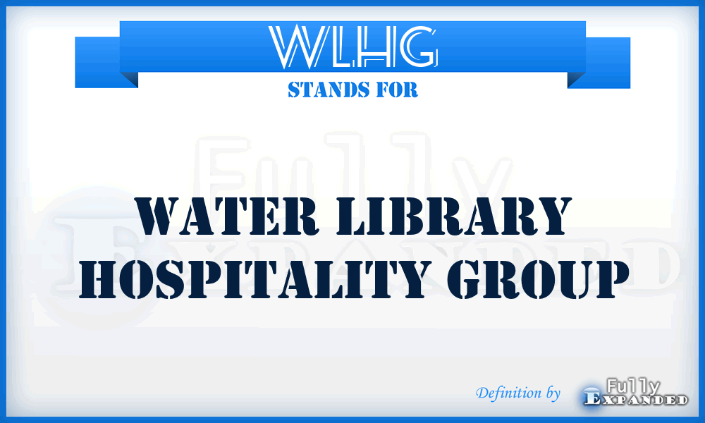WLHG - Water Library Hospitality Group