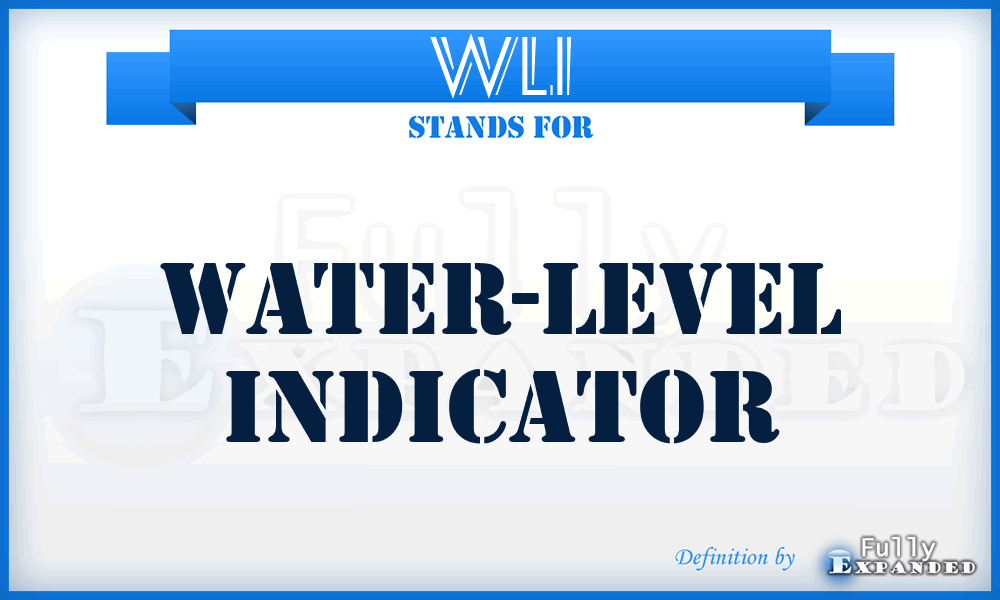 WLI - Water-Level Indicator