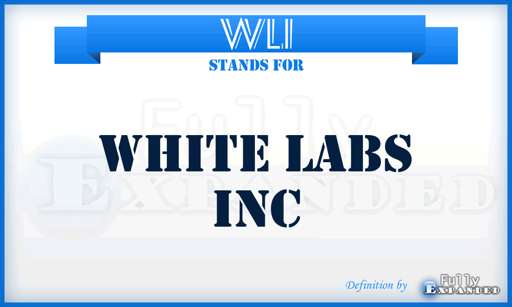 WLI - White Labs Inc