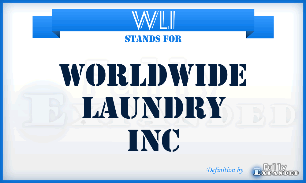 WLI - Worldwide Laundry Inc