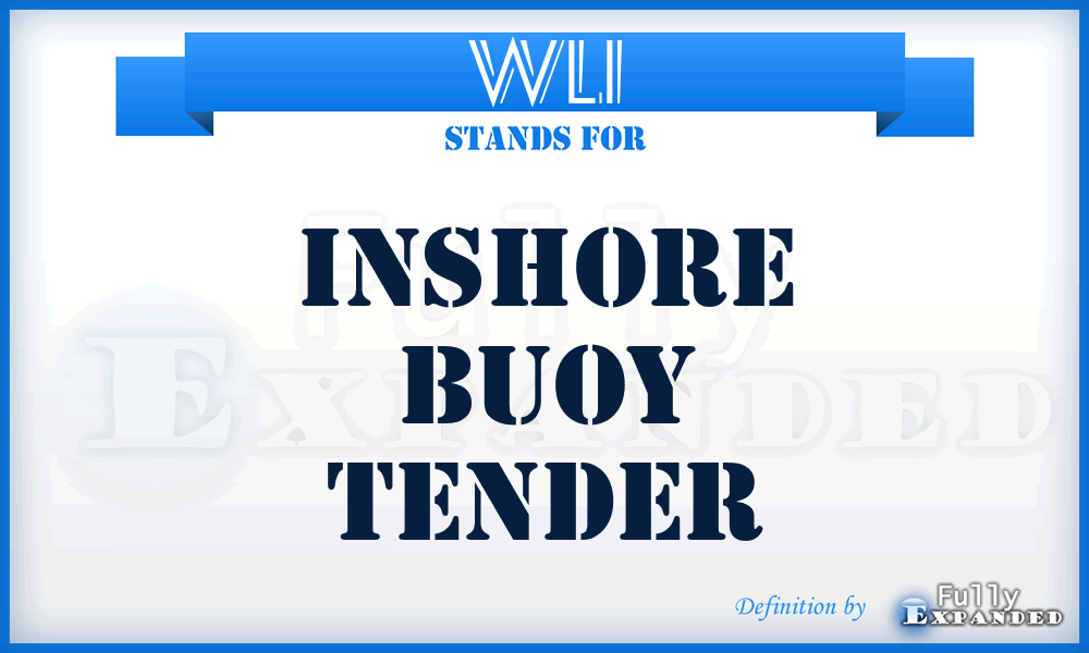 WLI - inshore buoy tender