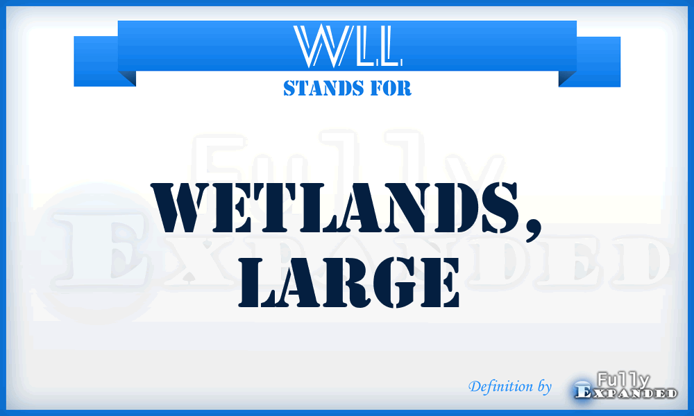 WLL - Wetlands, Large