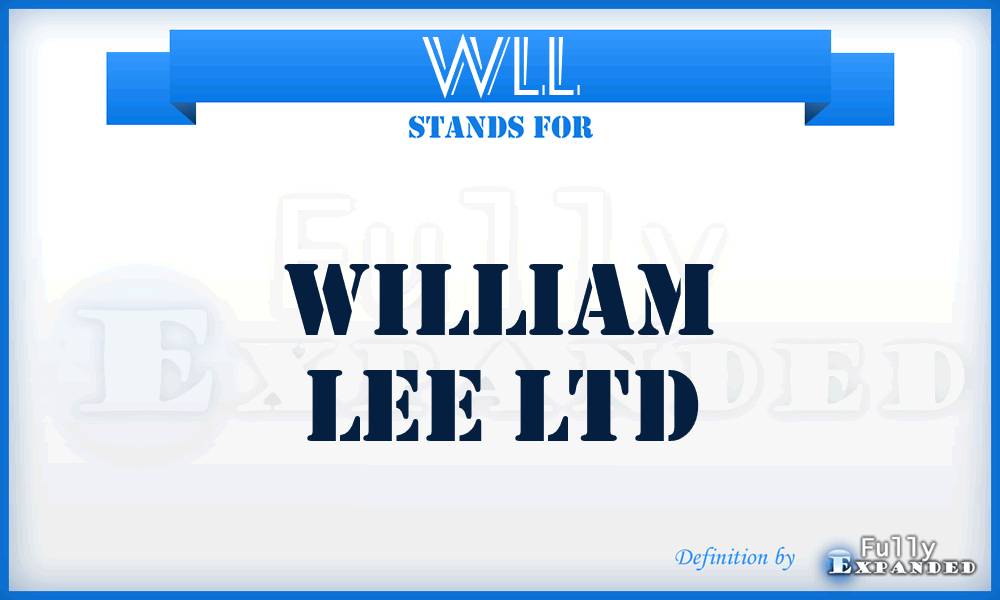 WLL - William Lee Ltd
