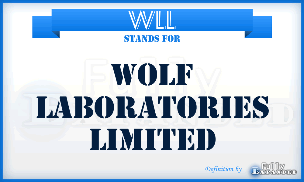 WLL - Wolf Laboratories Limited