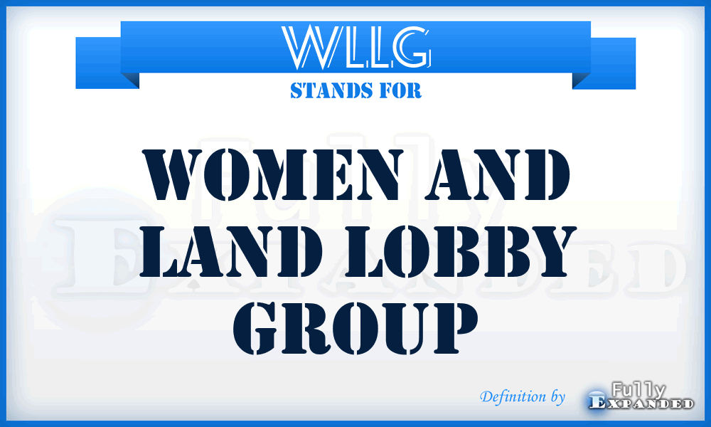 WLLG - Women and Land Lobby Group