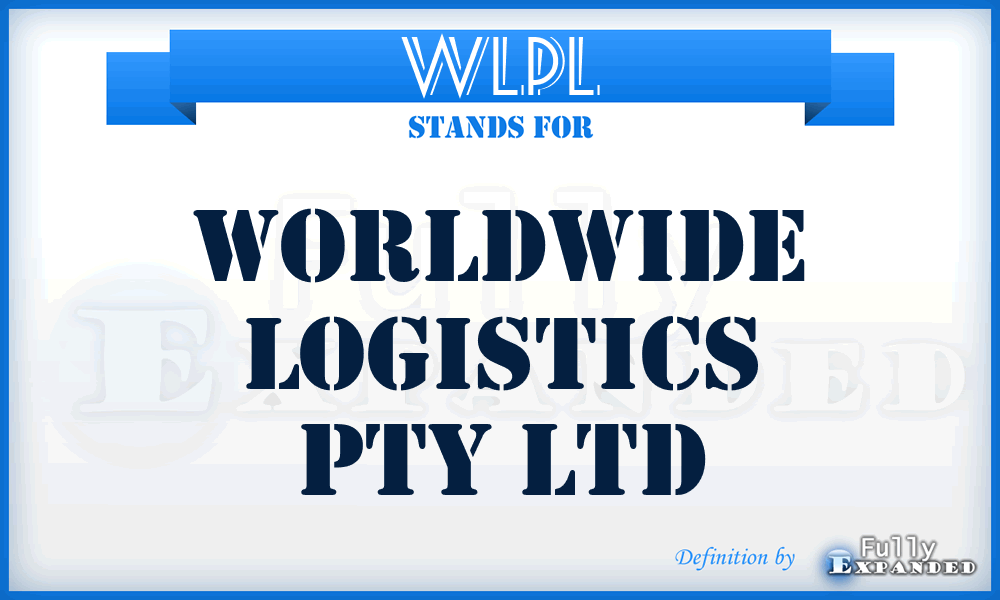 WLPL - Worldwide Logistics Pty Ltd