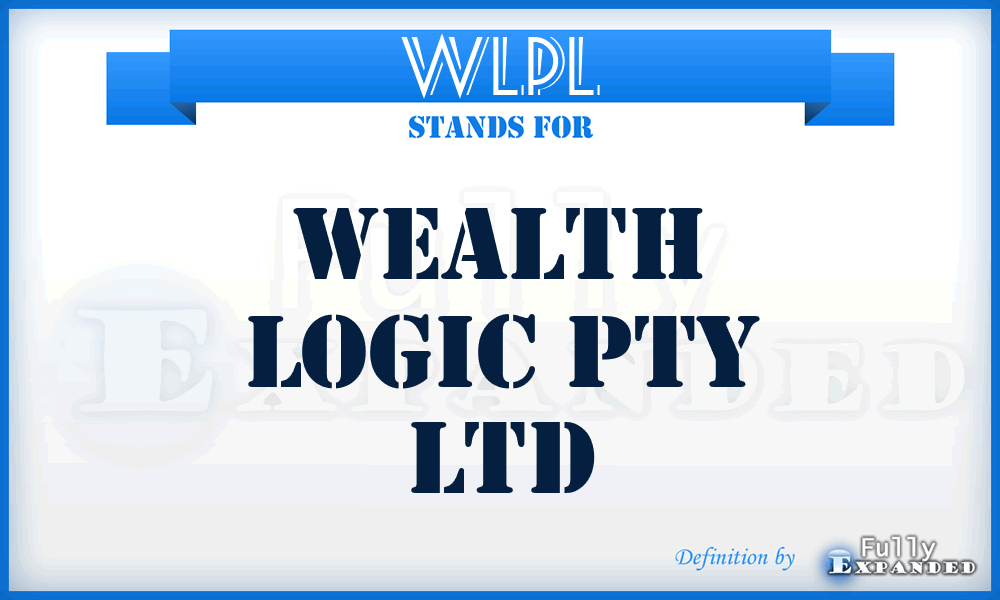 WLPL - Wealth Logic Pty Ltd