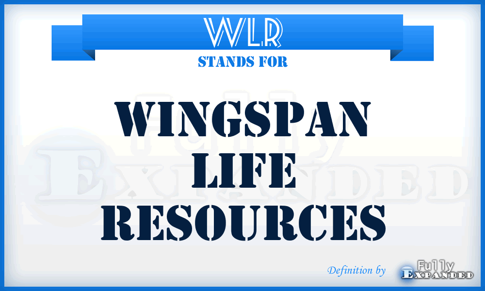 WLR - Wingspan Life Resources