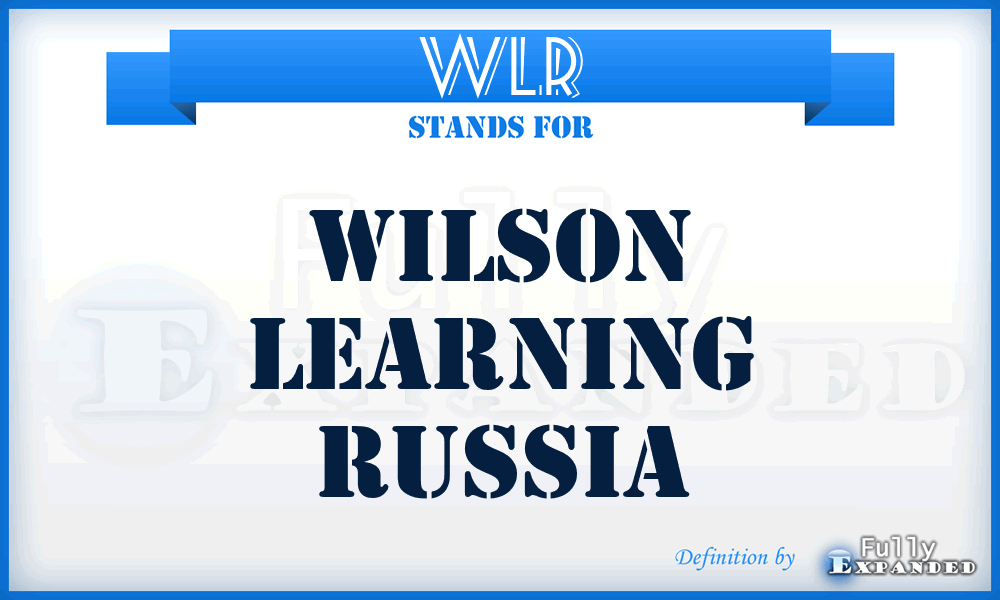 WLR - Wilson Learning Russia