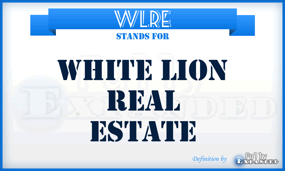 WLRE - White Lion Real Estate