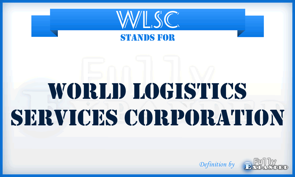 WLSC - World Logistics Services Corporation