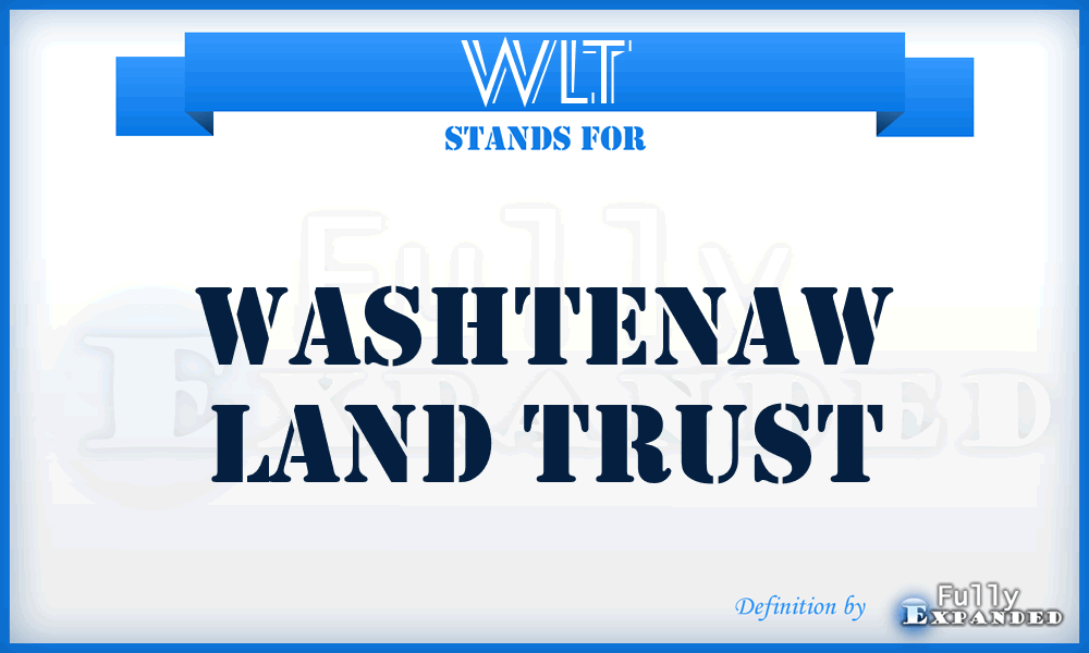 WLT - Washtenaw Land Trust