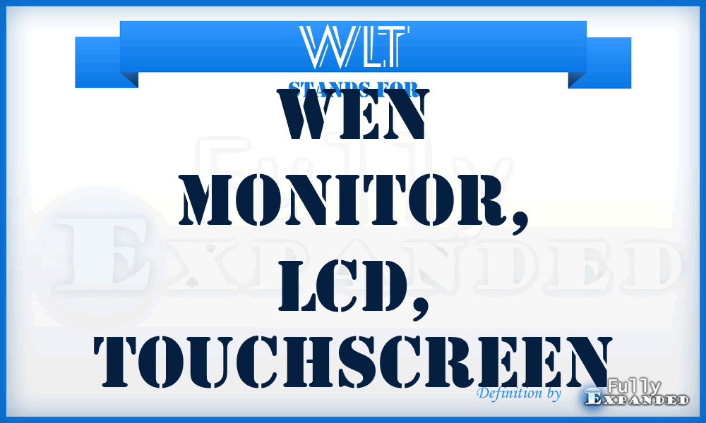 WLT - Wen Monitor, LCD, Touchscreen