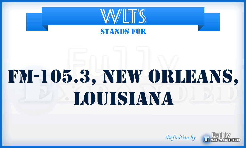 WLTS - FM-105.3, New Orleans, Louisiana