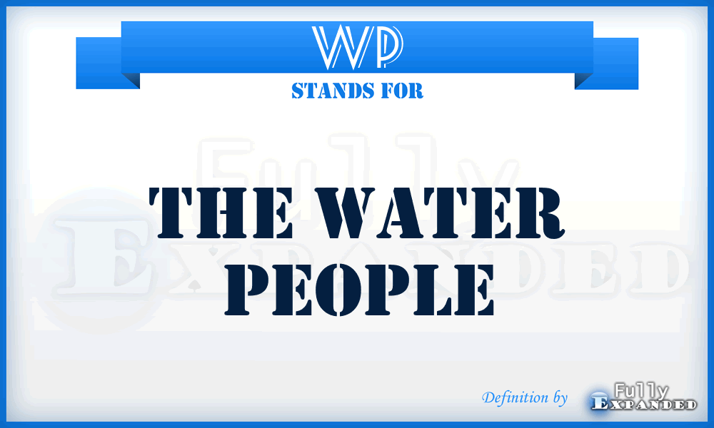 WP - The Water People