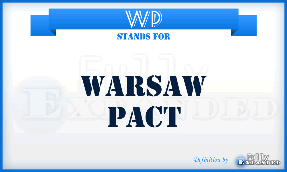 WP - Warsaw Pact