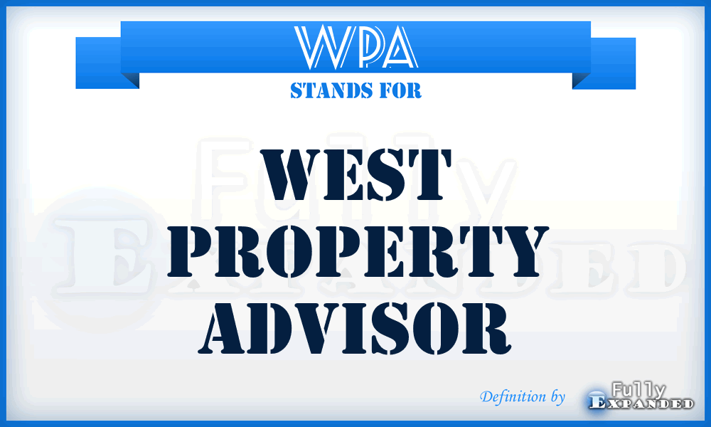 WPA - West Property Advisor