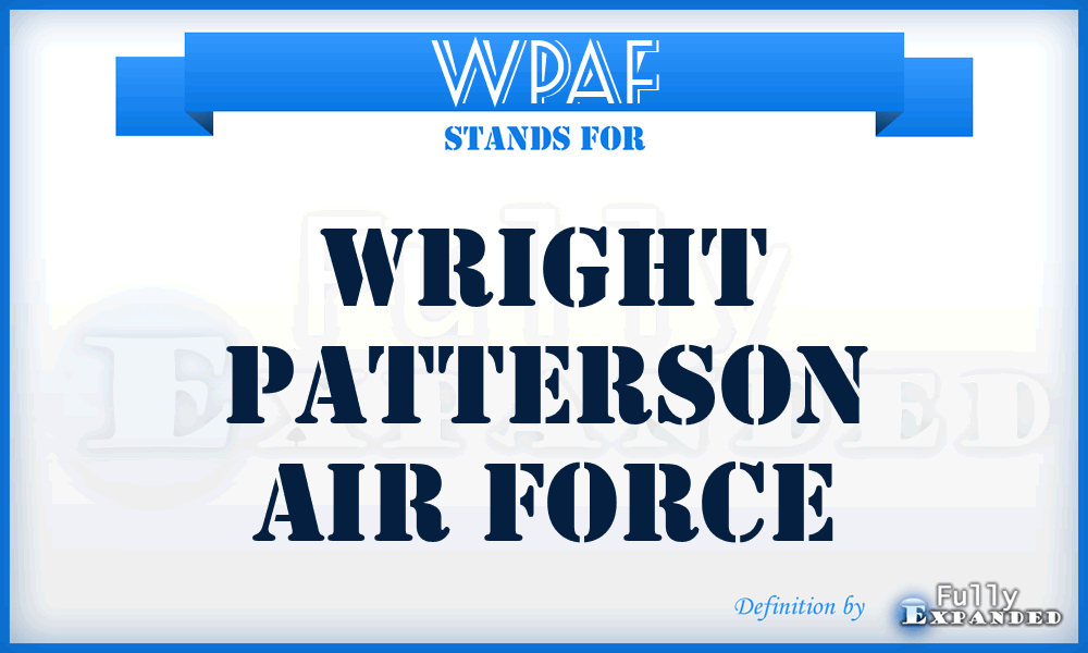 WPAF - Wright Patterson Air Force