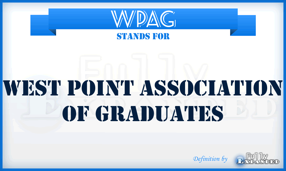 WPAG - West Point Association of Graduates