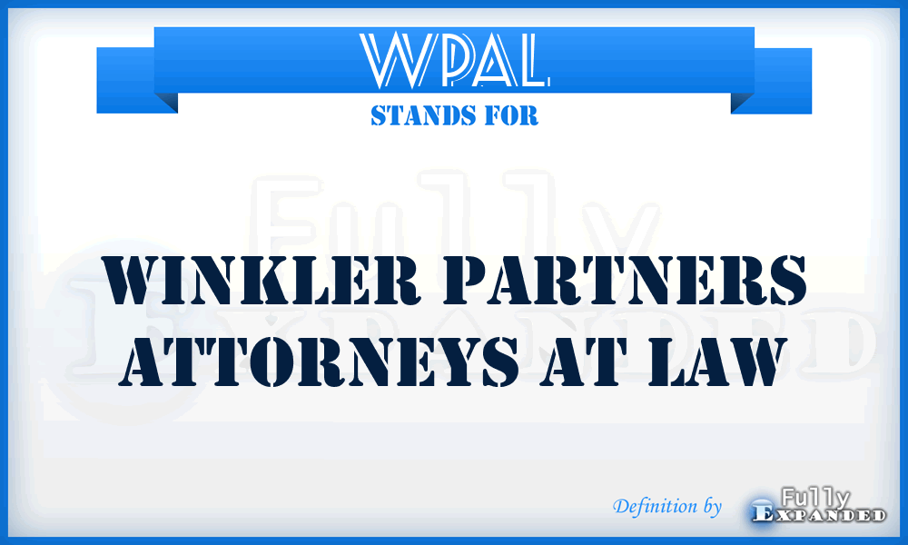 WPAL - Winkler Partners Attorneys at Law