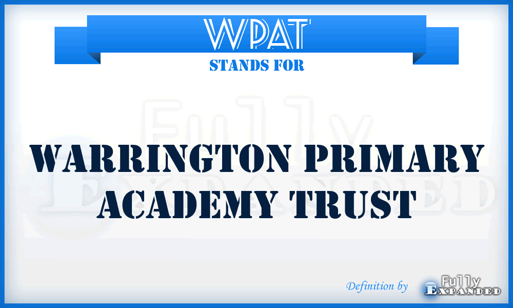 WPAT - Warrington Primary Academy Trust