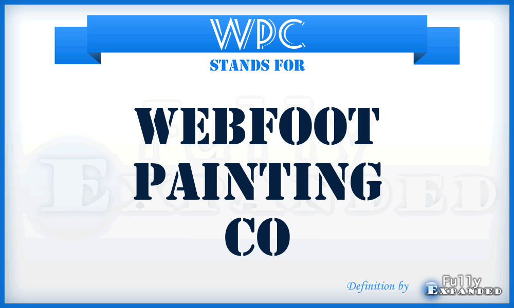 WPC - Webfoot Painting Co