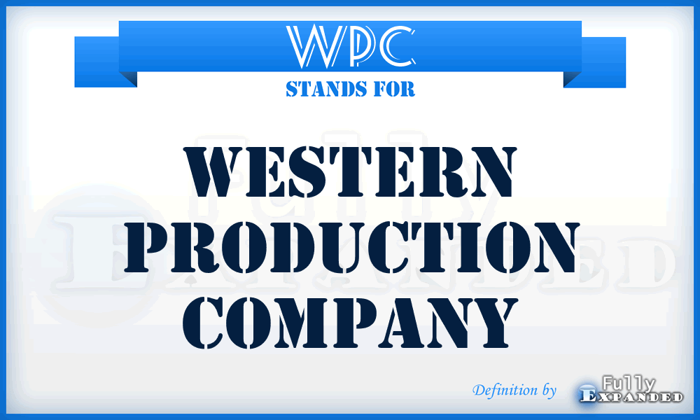 WPC - Western Production Company