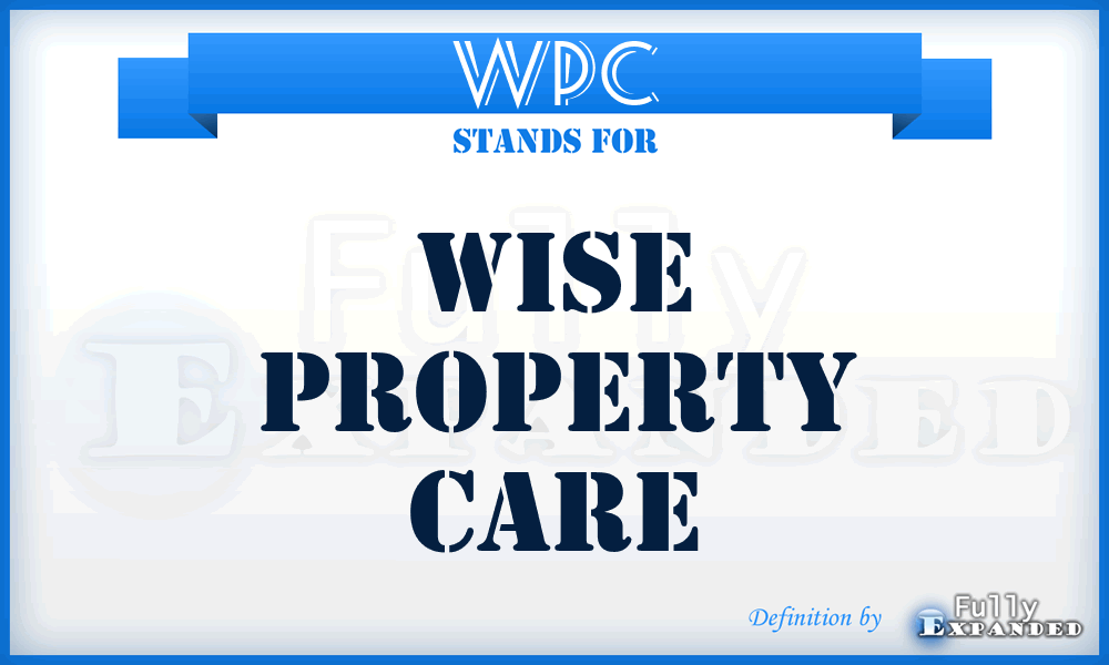 WPC - Wise Property Care