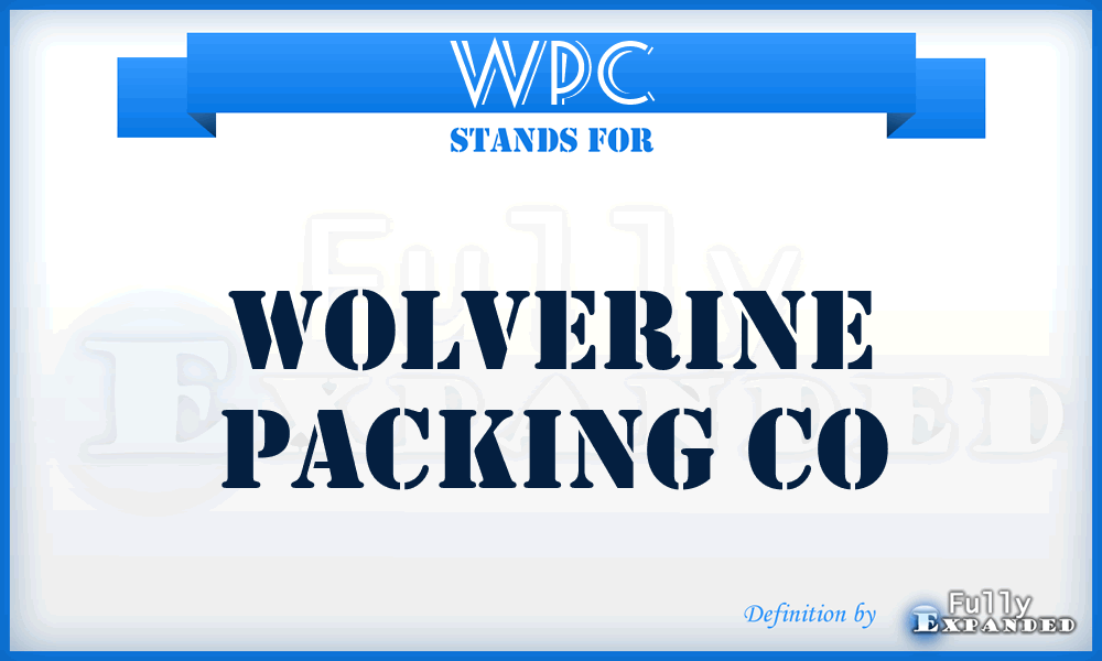 WPC - Wolverine Packing Co
