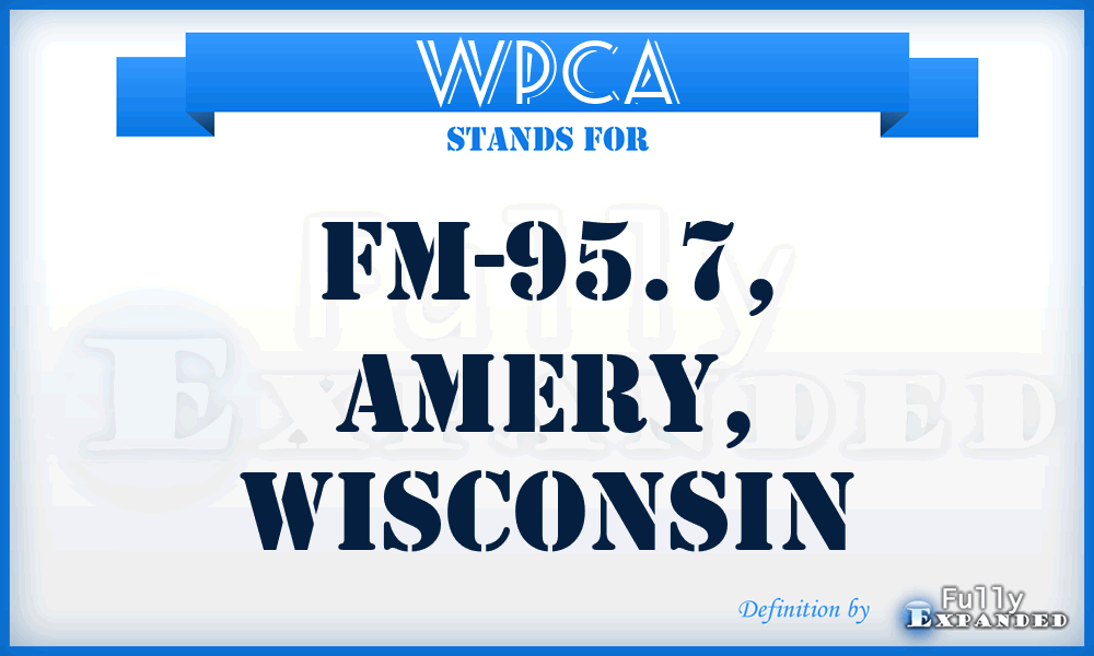 WPCA - FM-95.7, Amery, Wisconsin