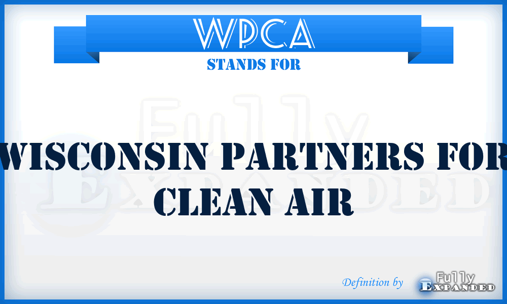 WPCA - Wisconsin Partners for Clean Air