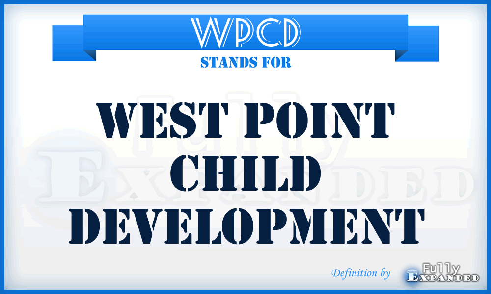 WPCD - West Point Child Development