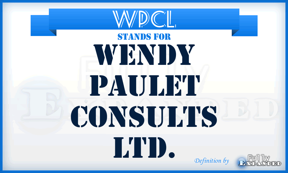 WPCL - Wendy Paulet Consults Ltd.