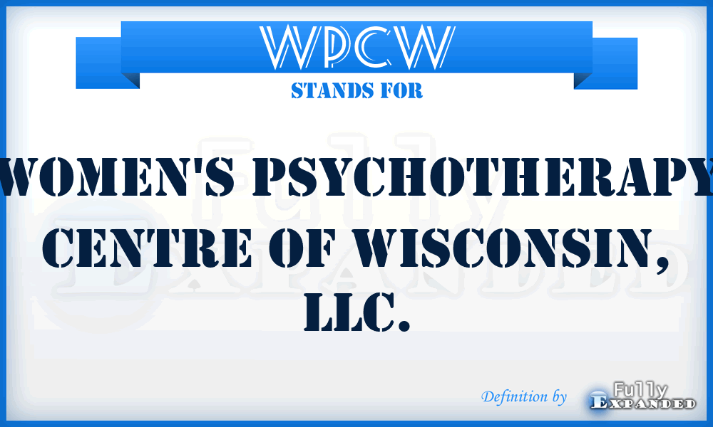 WPCW - Women's Psychotherapy Centre of Wisconsin, LLC.