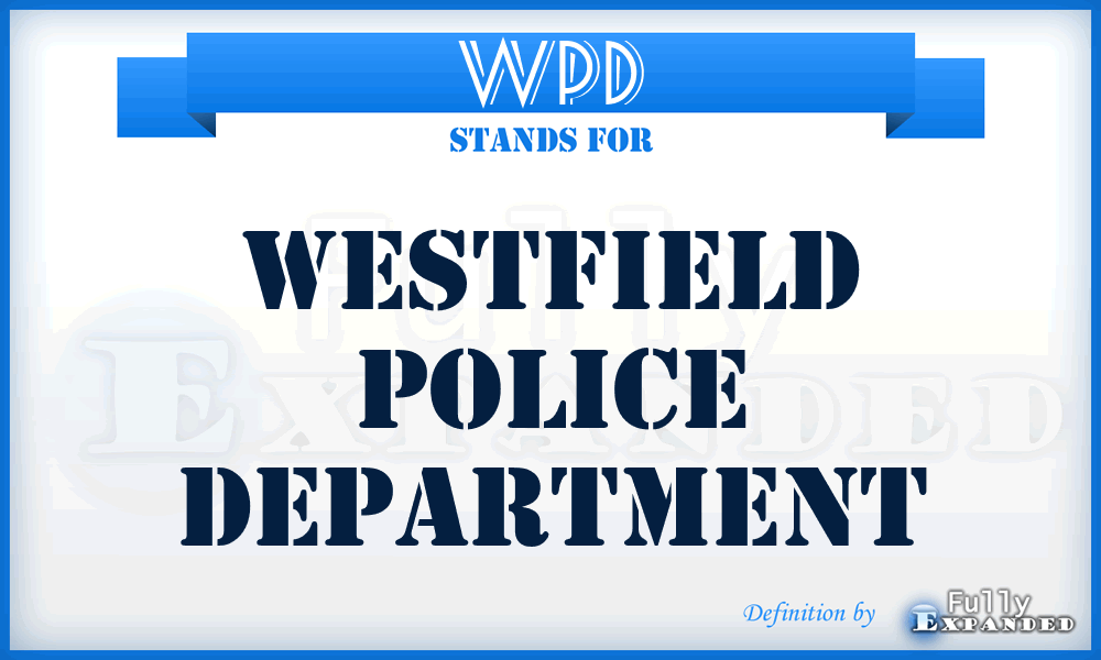 WPD - Westfield Police Department