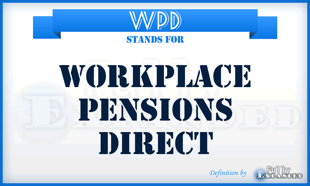 WPD - Workplace Pensions Direct