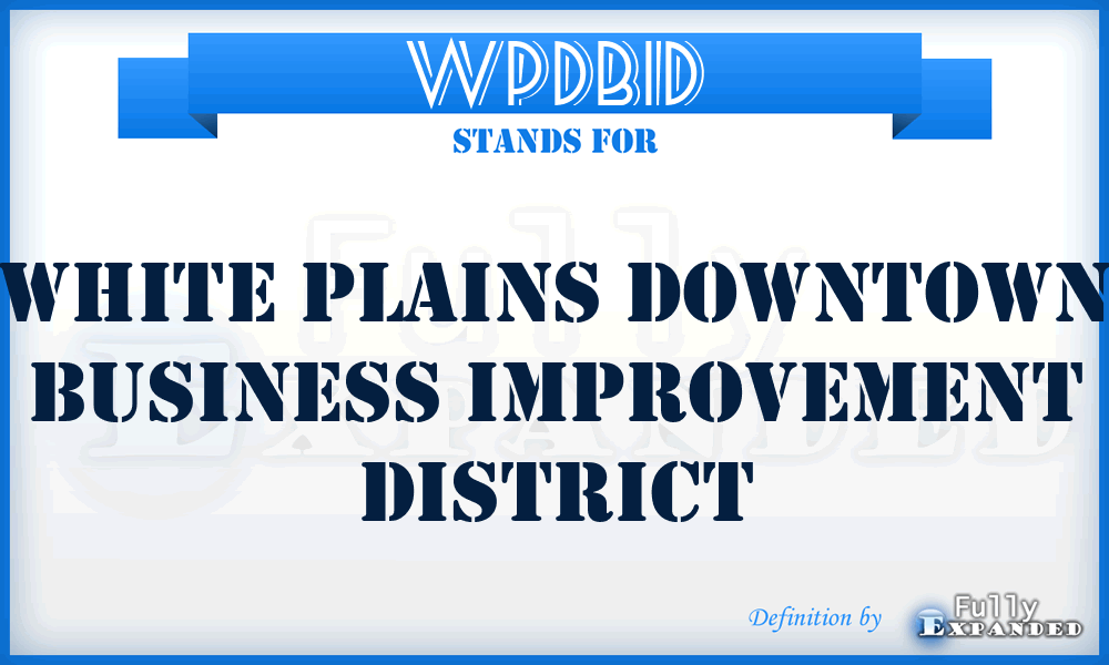 WPDBID - White Plains Downtown Business Improvement District