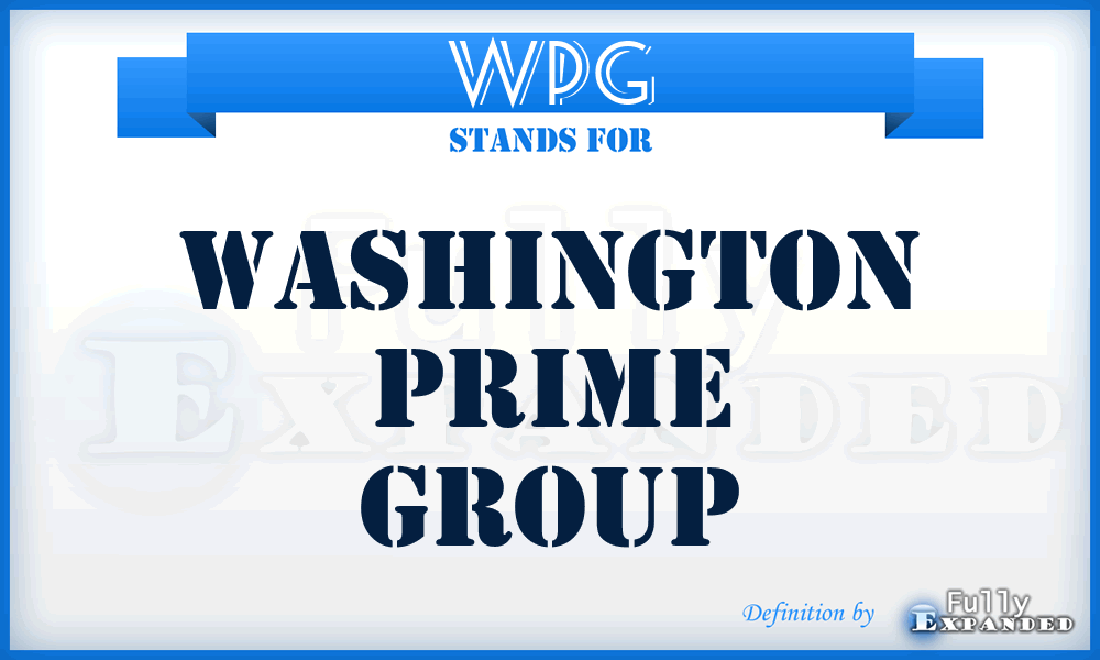 WPG - Washington Prime Group