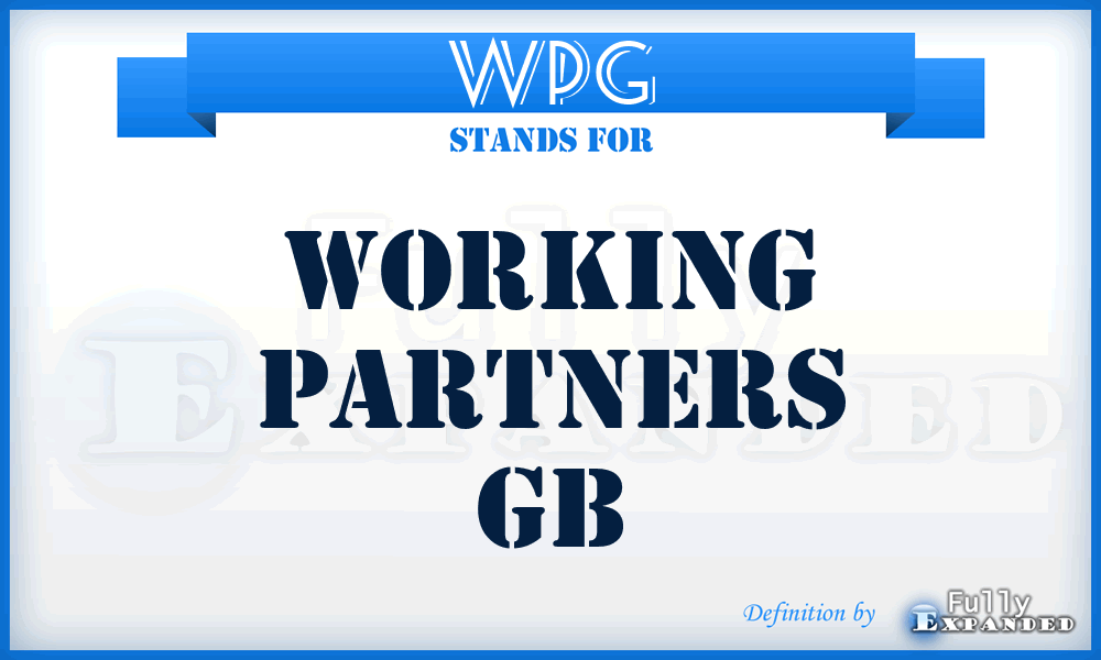 WPG - Working Partners Gb