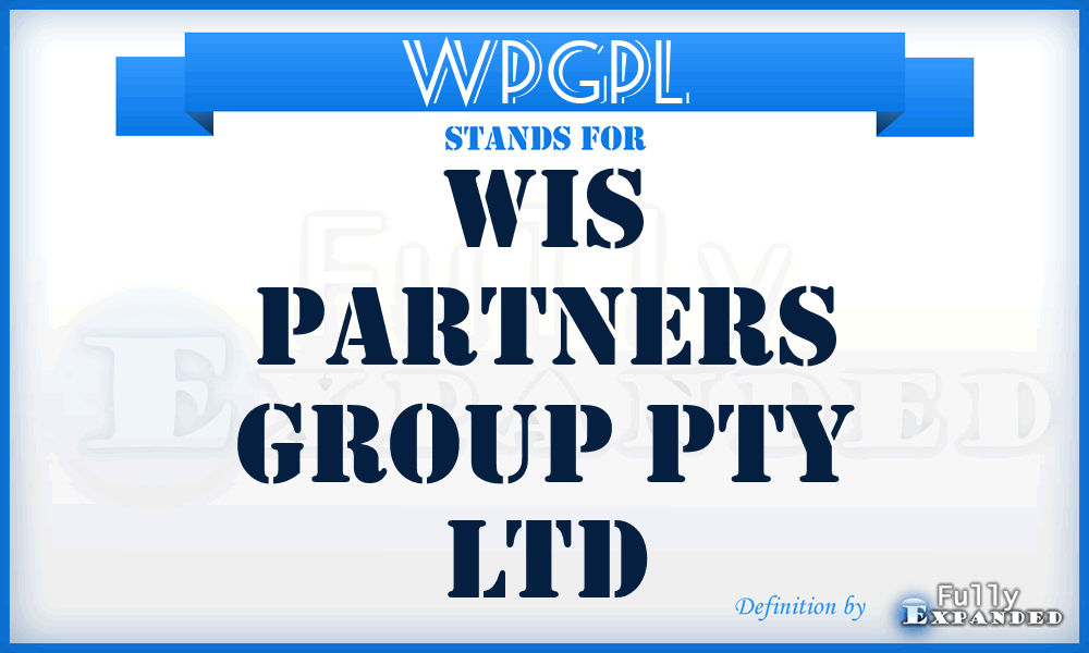 WPGPL - Wis Partners Group Pty Ltd